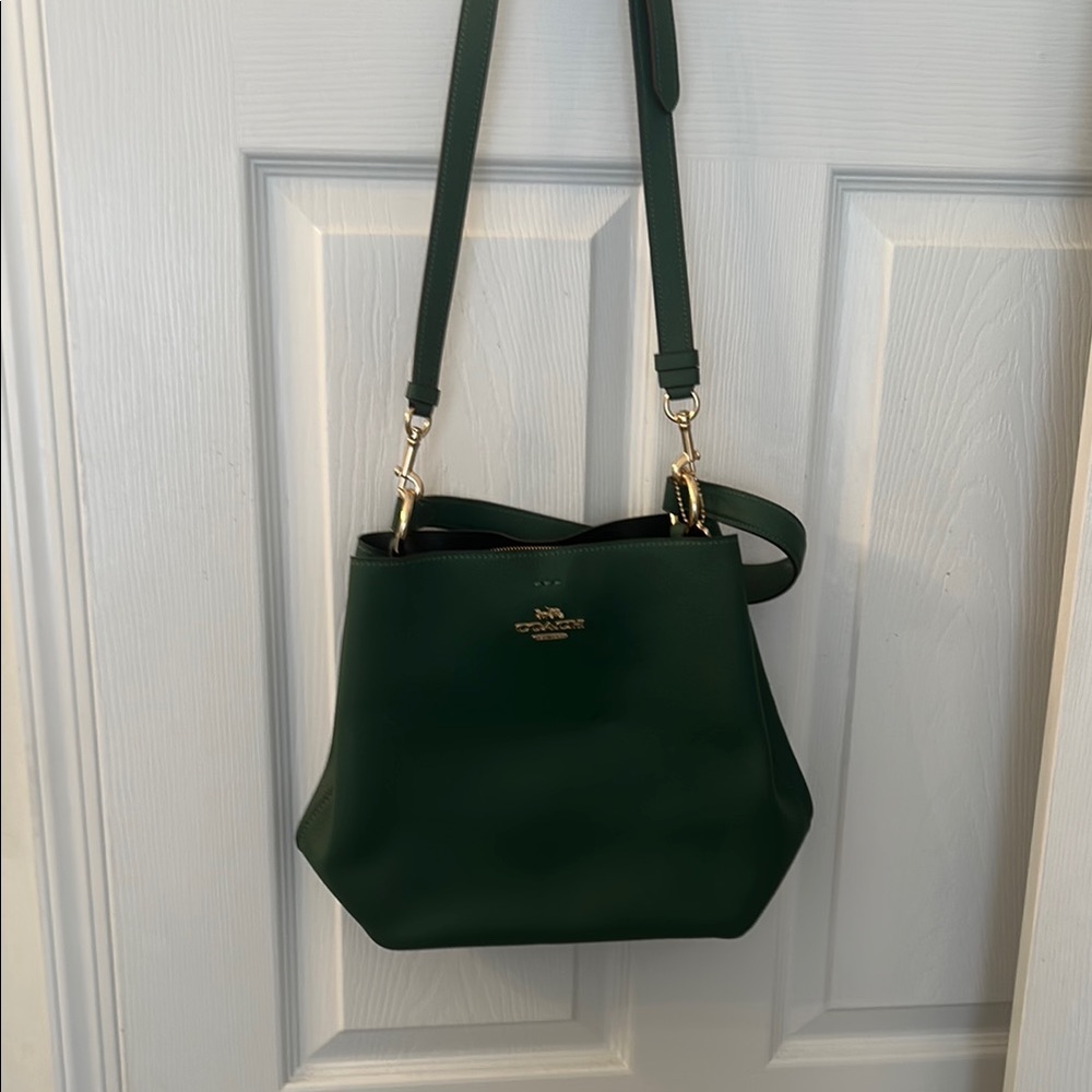 Coach Green Leather Crossbody Bag